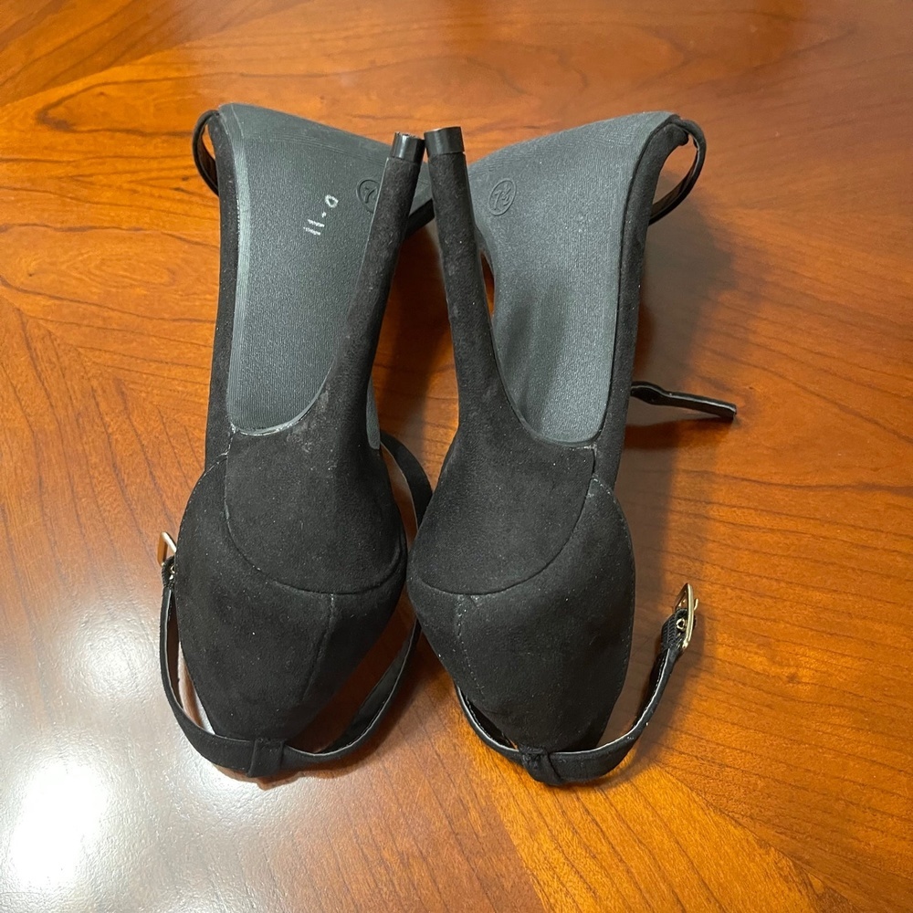 Lulus Women's Ankle Strap Heels Sandals Black Party Elegant Classic Size 7.5 - Picture 8 of 8